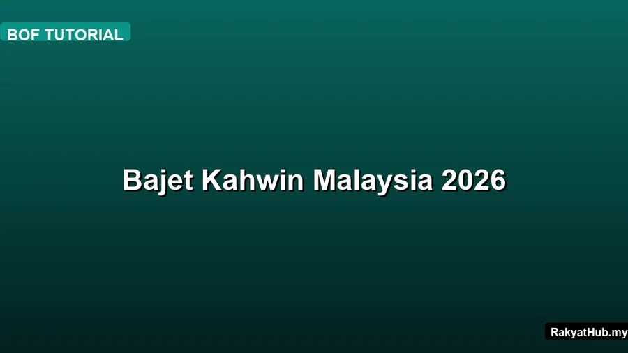 Bajet Kahwin Malaysia 2026