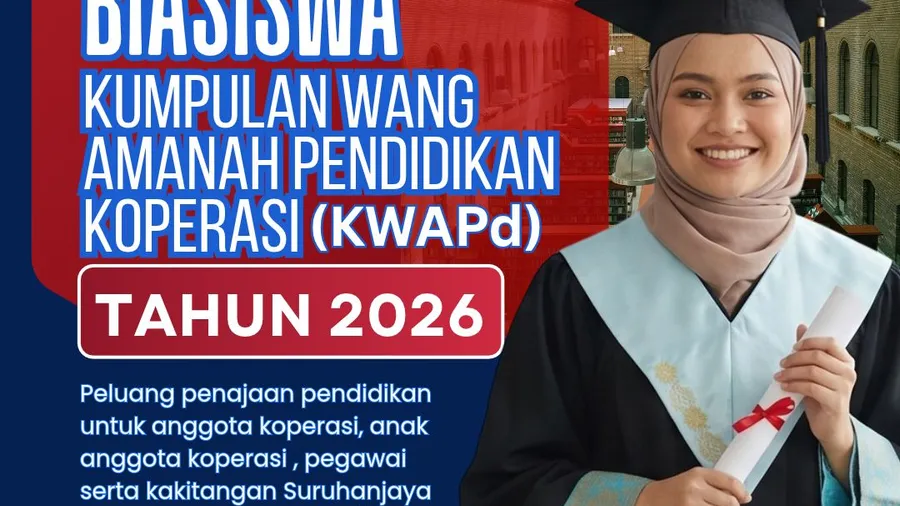 Biasiswa KWAPd 2026: Syarat & Cara Mohon