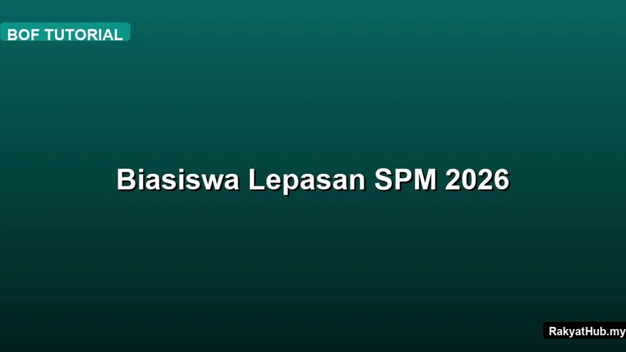 Biasiswa Lepasan SPM 2026