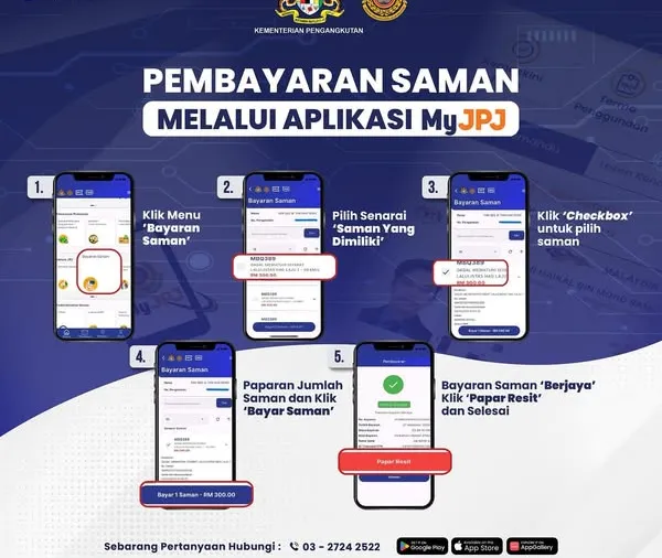 Cara Bayar Saman JPJ Untuk Orang Lain 2026