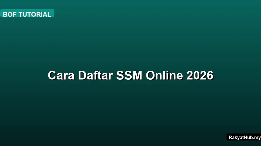 Cara Daftar SSM Online 2026