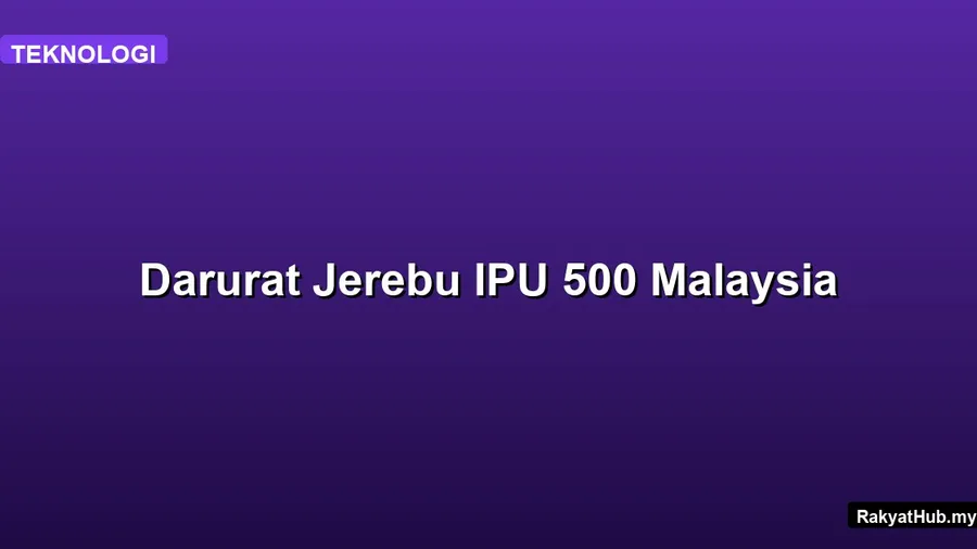 Darurat Jerebu IPU 500 Malaysia