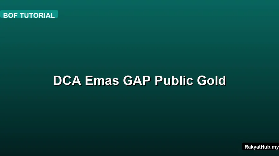 DCA Emas GAP Public Gold