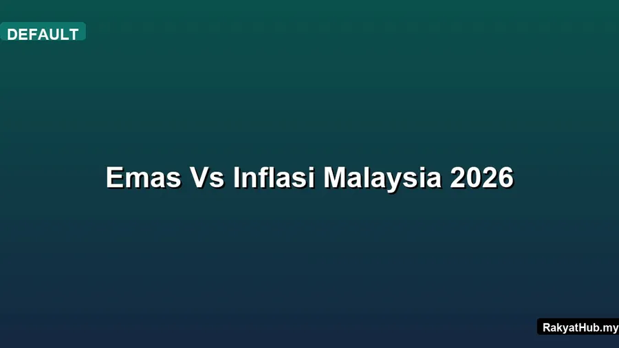 Emas Vs Inflasi Malaysia 2026