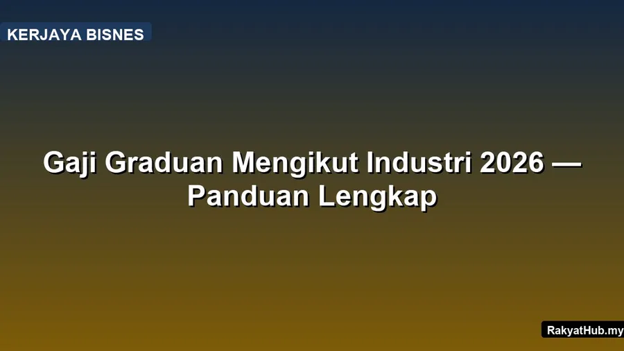 Gaji Graduan Mengikut Industri 2026 — Panduan