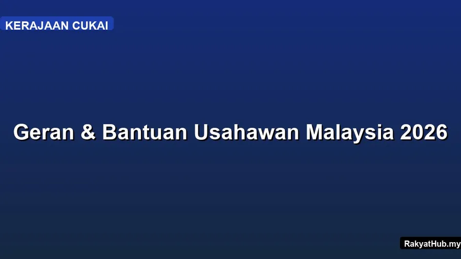 Geran & Bantuan Usahawan Malaysia 2026