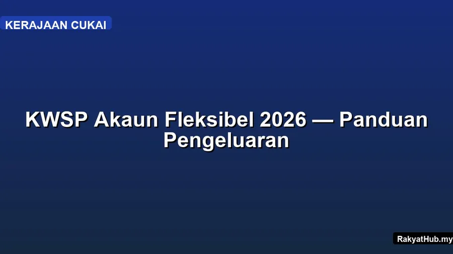 KWSP Akaun Fleksibel 2026 — Panduan Pengeluaran