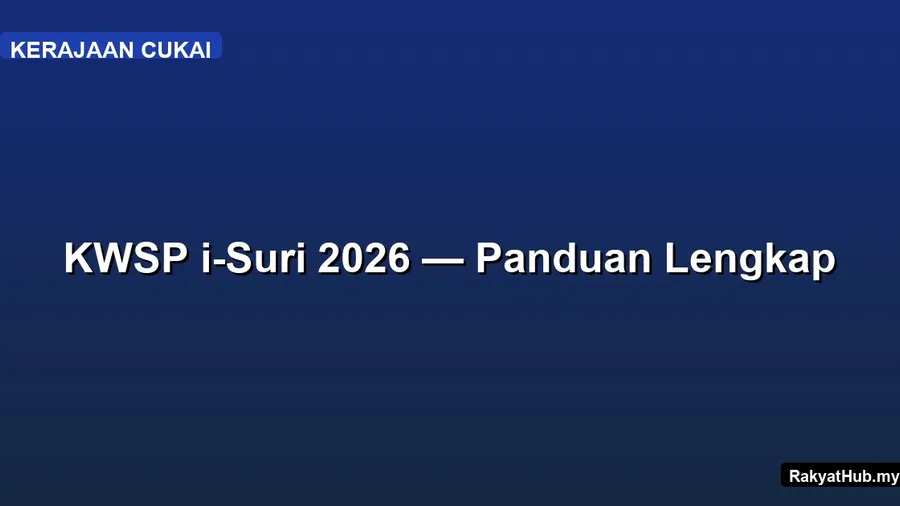 KWSP i-Suri 2026 — Panduan Lengkap
