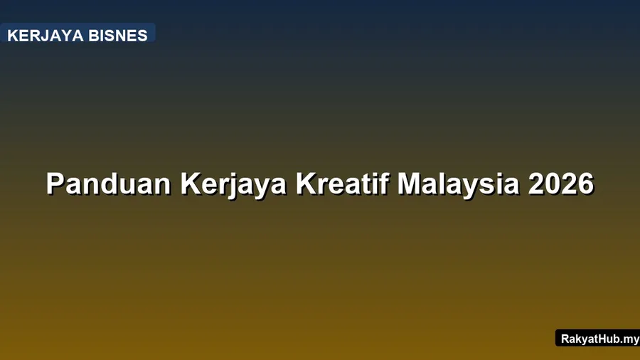 Panduan Kerjaya Kreatif Malaysia 2026