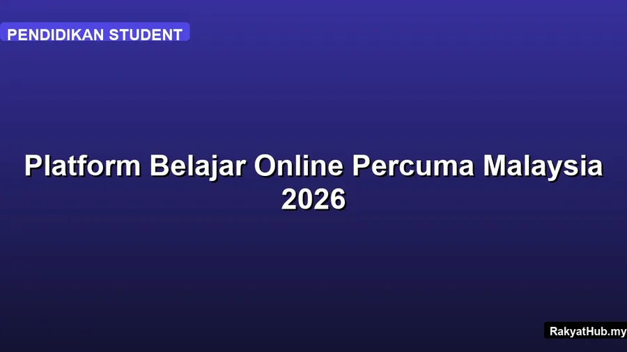 Platform Belajar Online Percuma Malaysia 2026