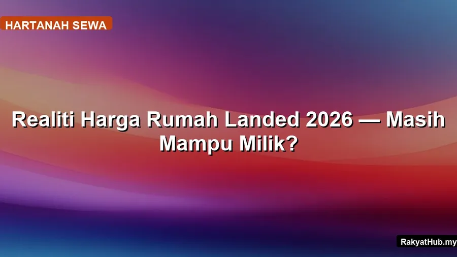 Realiti Rumah Landed 2026 — Masih Mampu Milik?