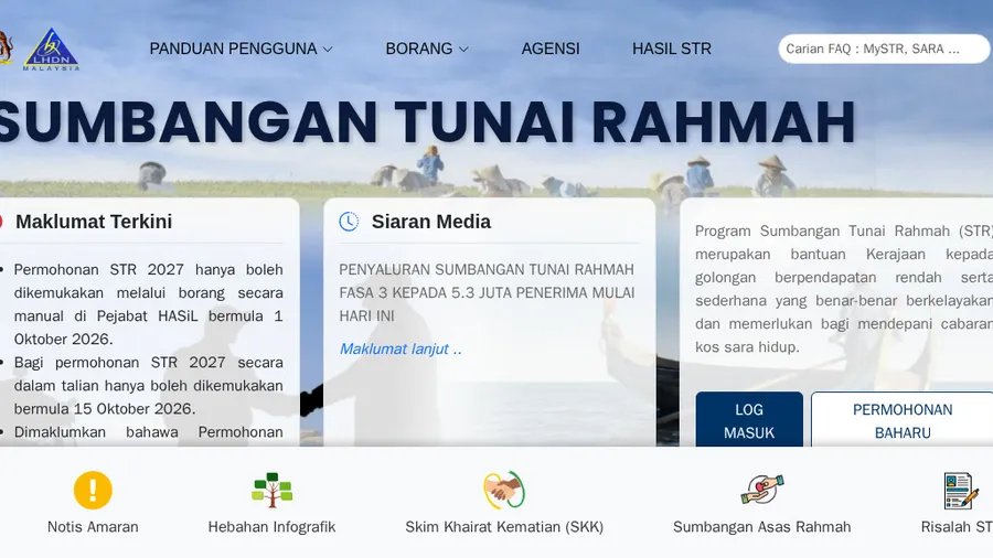 STR 2027: Cara Mohon Online & Manual